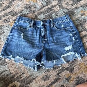 Aerie Distressed Denim Jean Shorts